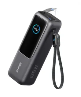 Alternative view от Anker външна батерия ZOLO 25000mAh 165W built-in USB-C кабел сив