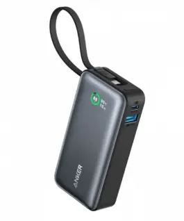 Alternative view от Anker външна батерия 545 NANO 30W 10000mAh Built-In USB-C кабел, черен