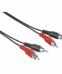 Aудио кабел HAMA 2 x Чинч мъжко - 2 x Чинч мъжко 2.5м Черен