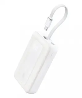 Anker външна батерия ZOLO 20000mAh 30W built-in USB-C кабел бял