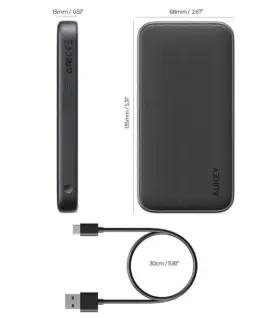 Alternative view от AUKEY PB-Y46 външна батерия 10000 mAh 2xUSB 15W LED