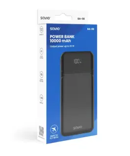 Savio външна батерия 10000 mAh, BA-08 - Image 3
