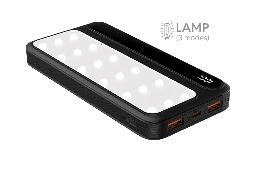 Rebeltec външна батерия P10 LCDPD 10 000mAh LAMP