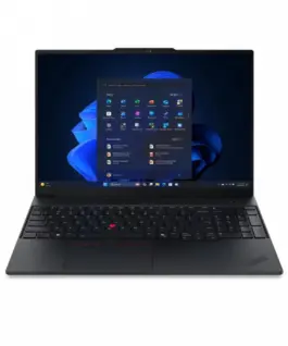 Lenovo Лаптоп ThinkPad E16 G3 21SR0070PB W11Pro Ultra 5 225U/16GB/512GB/INT/16.0 WUXGA/черен/1YR Premier Support + CO2 Offset