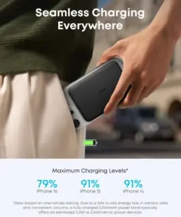 Alternative view от Anker Nano външна батерия 5k mAh slim черен