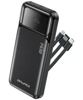 AWEI външна батерия PA-91 225W PD 10000mAh кабел inclu