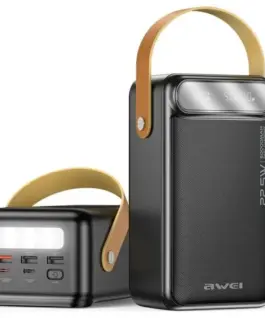 AWEI външна батерия P101K 225W 60000mAh черен