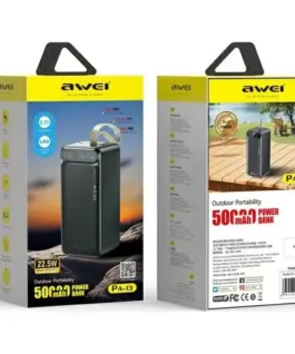 Alternative view от AWEI външна батерия PA-13 22,5W 50000mAh черен