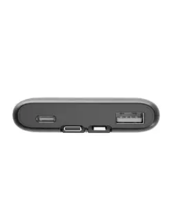 Alternative view от Gembird външна батерия 10000mAh with integrated кабел LCD, QC3.0 20W, черен