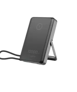 Gembird външна батерия 10000mAh wireless 15W USB-C 20W with stand черен