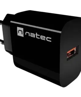 Alternative view от Natec USB зарядно Ribera 1xUSB-A 18W черен