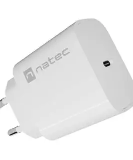 Natec USB зарядно Ribera 1xUSB-C 20W бял
