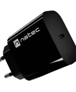 Natec USB зарядно Ribera 1xUSB-C 20W черен