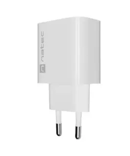Natec USB зарядно Ribera 1xUSB-A 1xUSB-C бял - Image 3