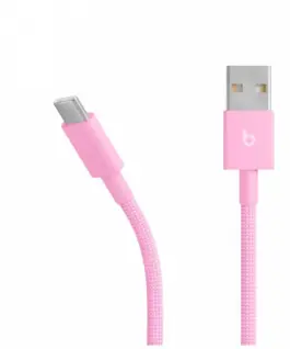 Alternative view от Apple Beats USB-A to USB-C Woven кабел (1.5 m / 5 ft.) - Power розов