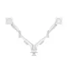 Hama Monitor moint gas spring 2 arms 13-35 inches бял
