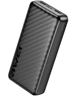 AWEI външна батерия 20000mAh P6K Pro 2xUSB-A/USB-C
