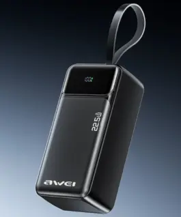 Alternative view от AWEI външна батерия 40000mAh 22,5 W PA-105 PD 3xUSB-C