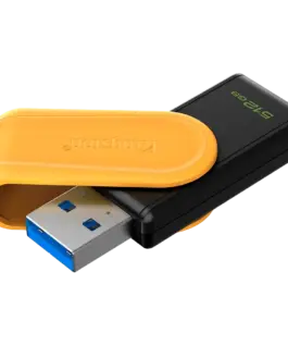 Alternative view от USB памет Kingston 512GB Portable USB 3.2 Gen 1 DataTraveler Exodia S (Black/Yellow)