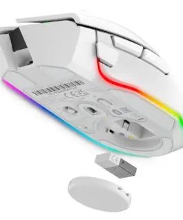 Геймърска мишка Razer Basilisk V3 Pro White, Wireless Gaming Mouse, True 30000 dpi, Focus Pro 30K Optical Sensor, Gen-3 Optical Mouse Switches, 11 programmable buttons, Razer Speedflex Cable USB Type C, 90-million Clicks - Image 4