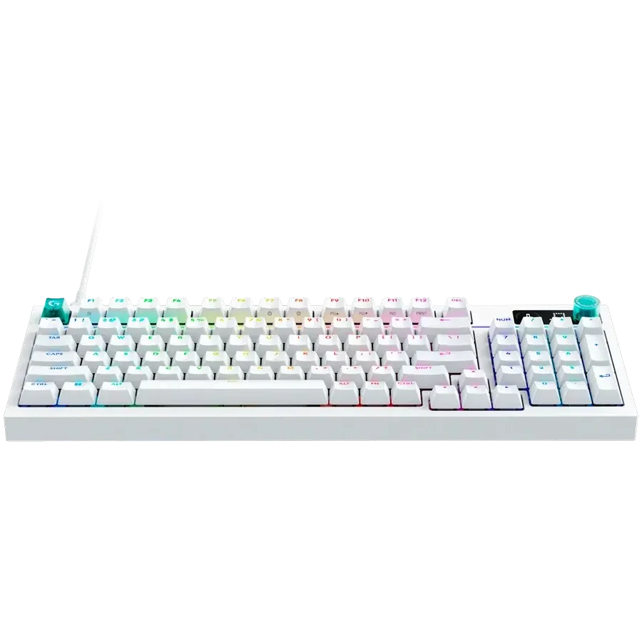Геймърска механична клавиатура Logitech G316 X 98 - Hot-Swappable Tactile Switch - White - Image 2