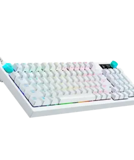 Геймърска механична клавиатура Logitech G316 X 98 - Hot-Swappable Tactile Switch - White - Image 4