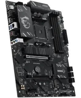 Alternative view от Дънна платка MSI B550 GAMING, ATX, Socket AM4, 4x DDR4 Dual Channel up to 4866+(OC)MHz, 2x PCIe x16 slots, 2x M.2 slots, 2x USB 3.2 Gen 2 (1x Type-C), 2x USB 3.2 Gen 1, 4x USB 2.0, 1x HDMI, 1x DP, 1G LAN, 7.1 HD Audio, 3Y
