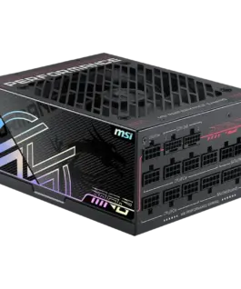 Захранване за компютър MSI MPG Ai1600TS PCIE5 Power Supply 1600W 80 PLUS Titanium Dual PCIe 5.1 Cables ATX 3.1 Software
