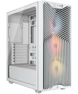 Кутия за компютър Corsair 3200D RS ARGB Mid-Tower Performance Case White