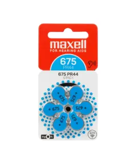 Батерия цинково въздушна MAXELL ZA675 6 бр. бутонни за слухов апарат в