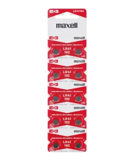 Бутонна микроалкална батерия LR41 /AG3/ 10 бр./pack цена за 1 бр. MAXELL - Image 3