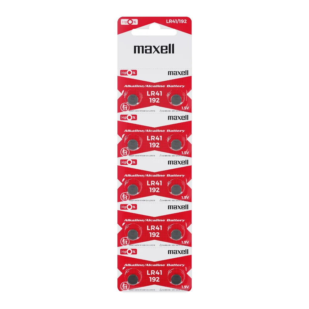 Бутонна микроалкална батерия LR41 /AG3/ 10 бр./pack цена за 1 бр. MAXELL - Image 3