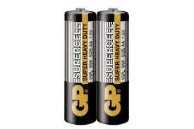 Цинк карбонова батерия GP SUPERCELL 15PL-S2 R6 2 бр. в опаковка / shrink