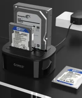 Orico докинг станция Storage - HDD/SSD Dock - 2 BAY Clone 2.5/3.5 USB3.0 - 6228US3-C - Image 4