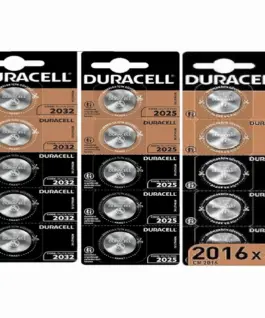 Бутонна батерия DURACELL CR2016 3V 5 бр. в блистер Литиева /цена за 1