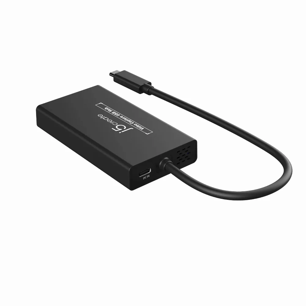 Кепчер j5create JVA01 HDMI - HDMI USB-C хъб Черен