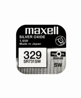 Бутонна батерия сребърна MAXELL SR731 SW / 329/ 1.55V