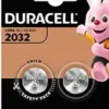 Бутонна батерия литиева GP CR2032 3V 2 бр. в блистер DURACELL
