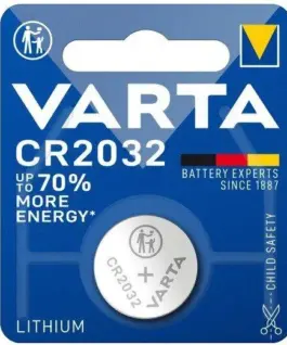 Бутонна батерия литиева VARTA CR2032 3V 1 бр. в блистер