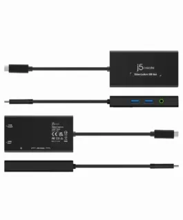 Кепчер j5create JVA01, HDMI - HDMI, USB-C хъб, Черен - Image 4