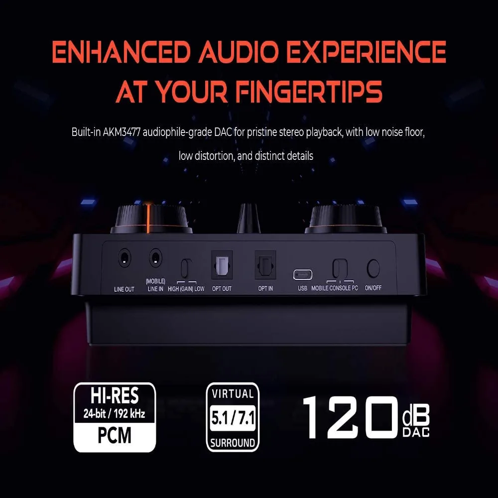 Външна звукова карта Creative Sound Blaster GC7, USB-C, Super X-FI, PC, Mac, PS 4/5, Xbox, Nintendo Switch - Image 3