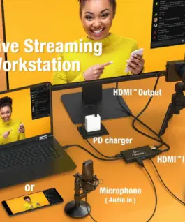 Кепчер j5create JVA01, HDMI - HDMI, USB-C хъб, Черен - Image 5