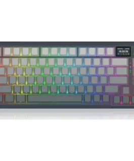 Bluetooth и безжична механична геймърска клавиатура Redragon Behemoth Pro K724SP-RGB-PRO RGB осветление - черна със сив