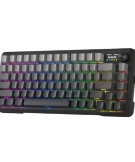 Bluetooth и безжична механична геймърска клавиатура Redragon Behemoth Pro K724SP-RGB-PRO, RGB осветление - черна със сив градиент - Image 8