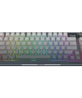 Bluetooth и безжична механична геймърска клавиатура Redragon Behemoth Pro K724SP-RGB-PRO, RGB осветление - черна със сив градиент - Image 9