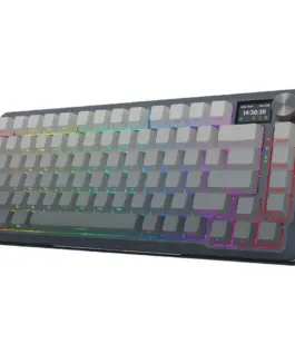 Bluetooth и безжична механична геймърска клавиатура Redragon Behemoth Pro K724SP-RGB-PRO, RGB осветление - черна със сив градиент - Image 11