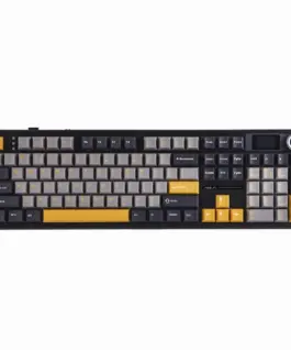 Alternative view от Aula геймърска механична клавиатура Wireless Gaming Mechanical Keyboard F108 PRO - Volcanic Switch [Linear] (English US), Black, Gray