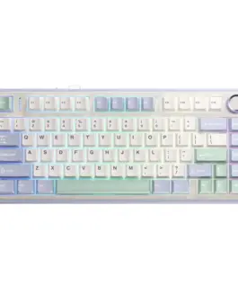 Aula геймърска механична клавиатура Wireless Gaming Mechanical Keyboard F75 - Reaper Switch [Linear] (English US) Purple Beige