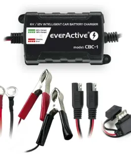 Alternative view от Зарядно процесорно устройство за акумулатор 6V/12V everActive CBC-1 v2 до 1А за автомобили ?