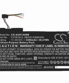 Батерия  за лаптоп ASUS VivoBook 14 E410MA-EK007TS E510MA-BR058T C31N1912  LiPo 11.55V  3400 mAh CAMERON